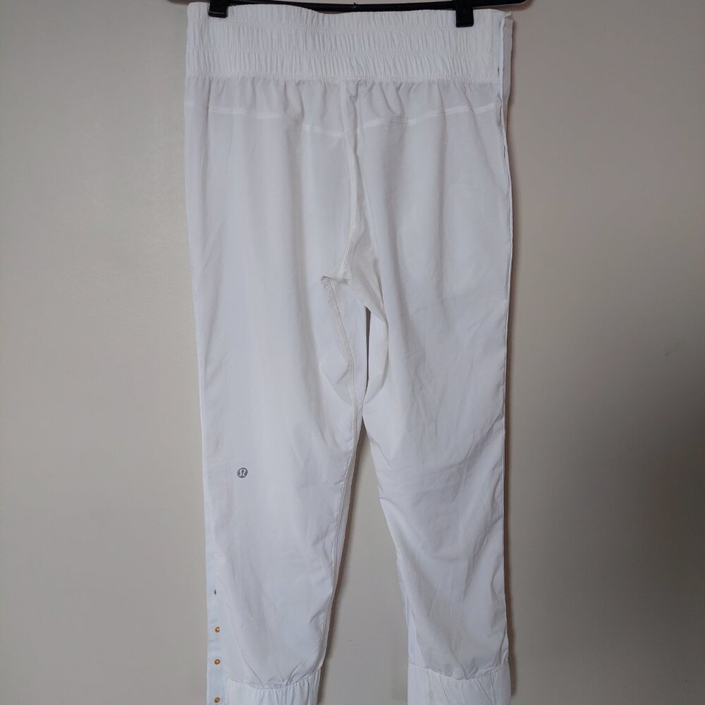 Lululemon Women's Size 4 Tear-Away Mid-Rise Track Pant White - Picture 5 of 10